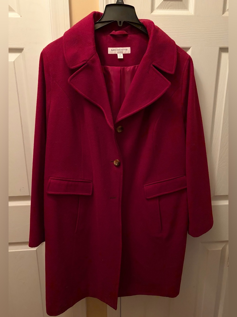 Liz Claiborne Plus Size Woman Tailored Car/Dress Coat Size 3X